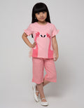 Little M Short Sleeve T-Shirt Flaminggo Ruffle