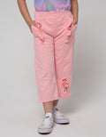Little M Kulot Knit Ruffle Aplikasi Flamingo