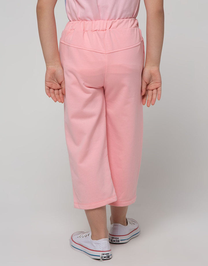 Little M Kulot Knit Ruffle Aplikasi Flamingo
