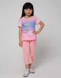 Little M Kulot Knit Ruffle Aplikasi Flamingo