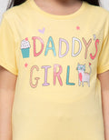 Little M Short Sleeve T-Shirt Foil Daady Girl