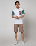 Nevada Short Sleeve Polo Shirt Jersey Print (Sleeve Different Color)