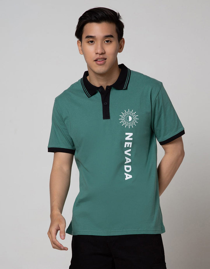 Nevada Short Sleeve Polo Shirt Jersey Print
