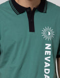 Nevada Short Sleeve Polo Shirt Jersey Print