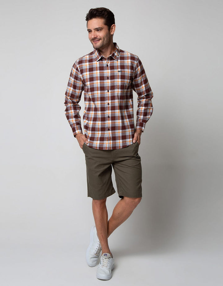 Nevada Long Sleeve Shirt Checked Shirt Flannel