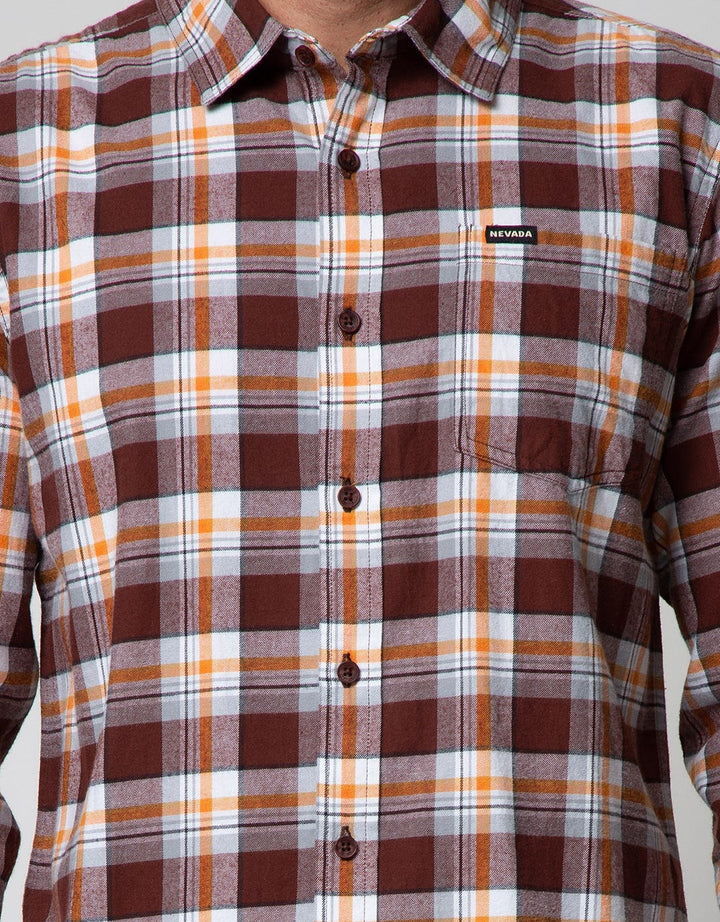 Nevada Long Sleeve Shirt Checked Shirt Flannel
