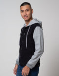 Nevada Denim Jacket Hoody Basic Combinasi