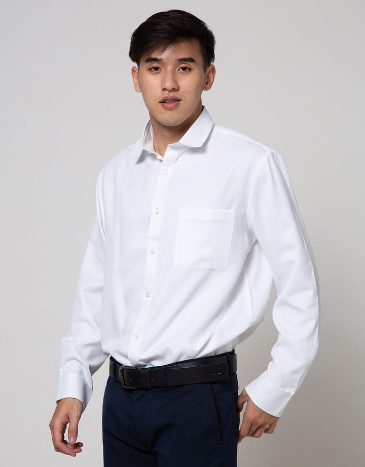 Cole Long Sleeve Shirt Texture Regular Basic
