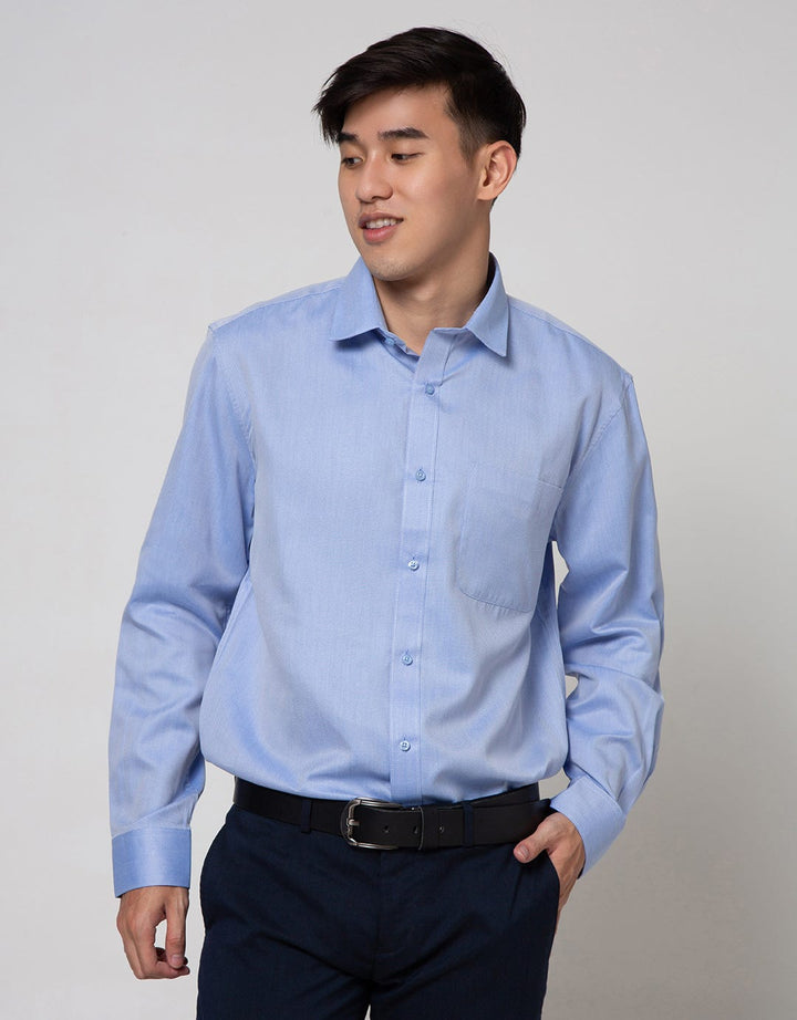 Cole Long Sleeve Shirt Texture Regular Button
