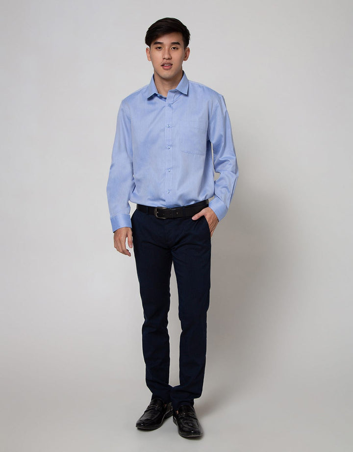Cole Long Sleeve Shirt Texture Regular Button