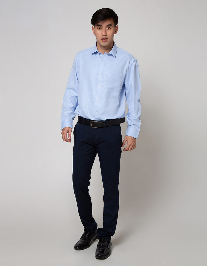 Cole Long Sleeve Shirt  Texture Regular Plain