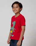 Little M Short Sleeve T-Shirt Dino Zipper
