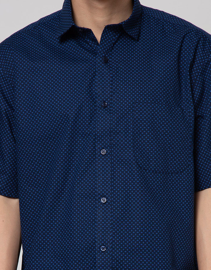 Cole Short Sleeve Shirt Print Regular
