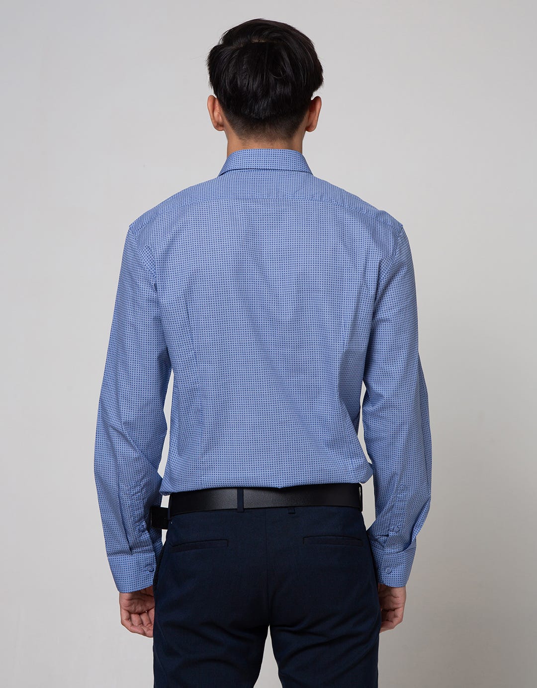 Cole Long Sleeve Shirt Print Slim Full Button