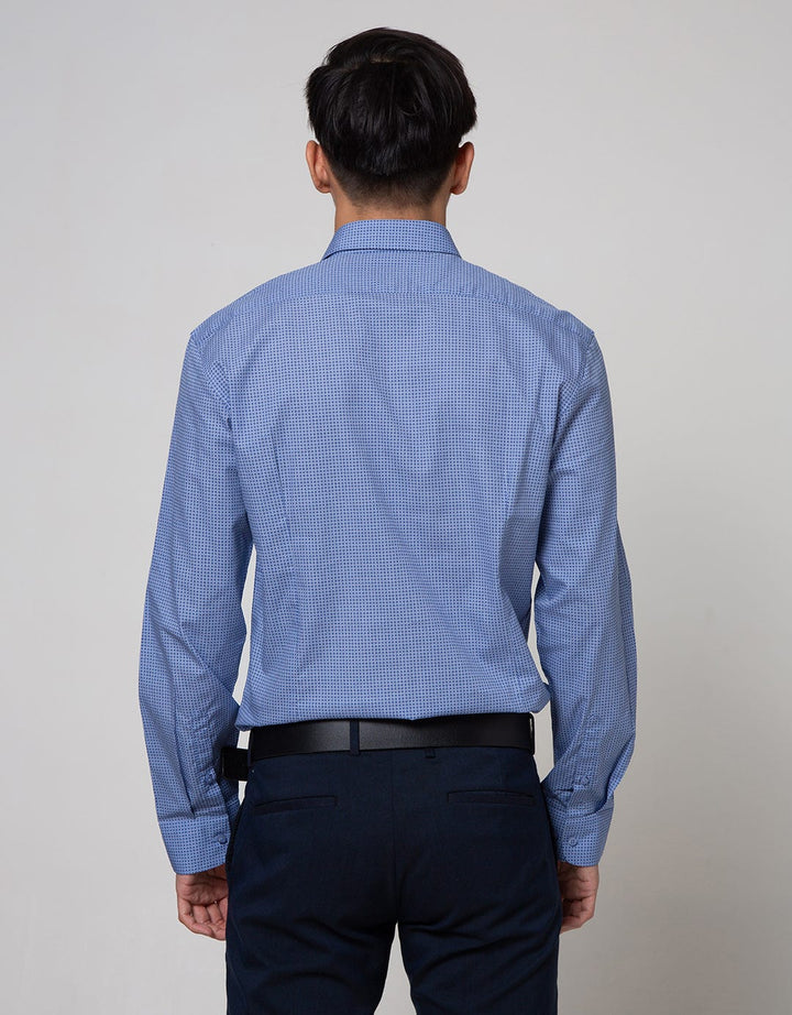 Cole Long Sleeve Shirt Print Slim Full Button