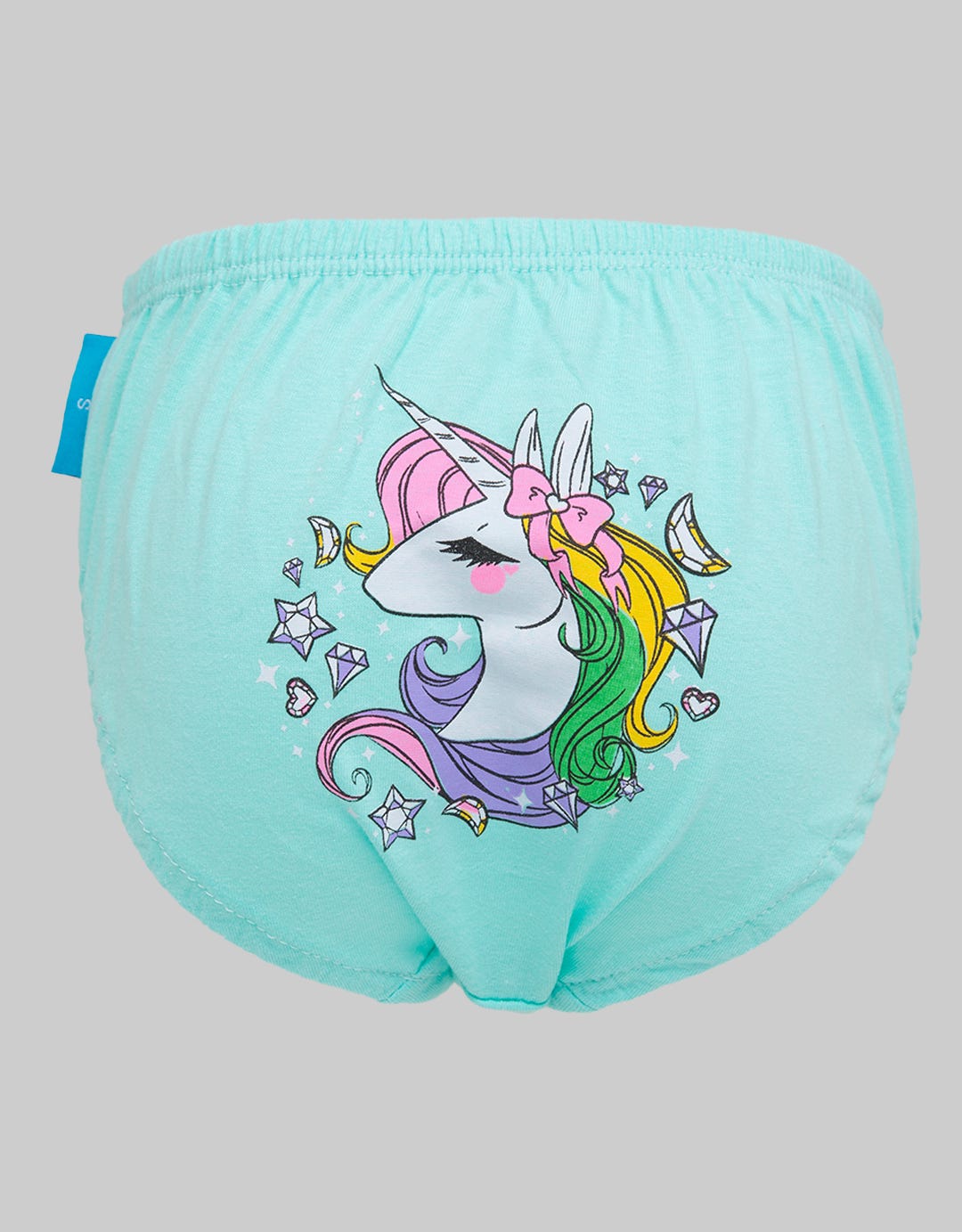 Kidz Too Brief Pack of 3 Underwear Girls Unicorn Ribbon