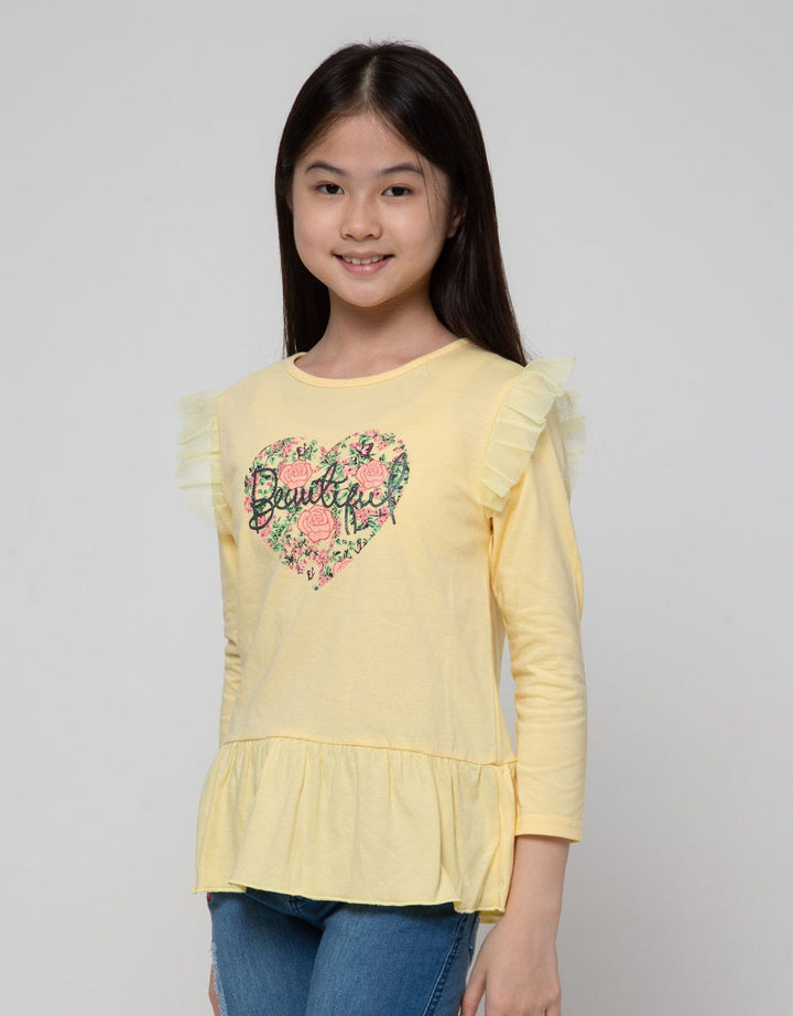 Aero Lengan Panjang T-Shirt Tile Beautiful