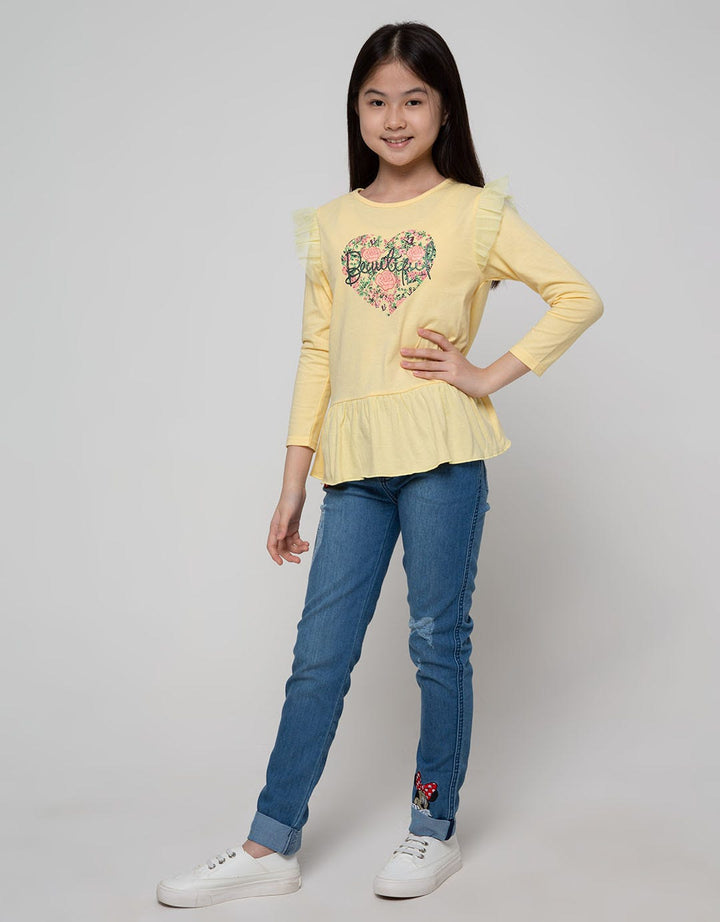 Aero Lengan Panjang T-Shirt Tile Beautiful