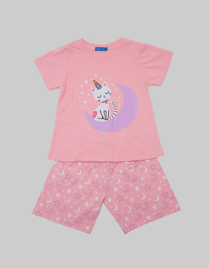 Kidz Too Top - Bottom Set Catcorn Moon