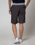 Nevada Short Pants Rib Bottom Print Thunder