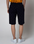 Nevada Short Pants Rib Bottom Print Thunder
