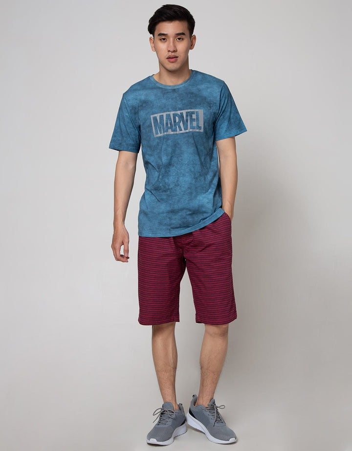 Nevada Short Pants Rib Print Stripe