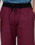 Nevada Short Pants Rib Print Stripe