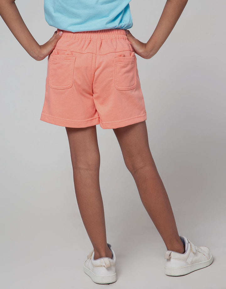 Little M Short Knit Kantong Belakang Kuping 3D