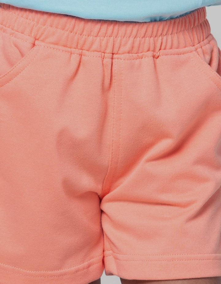 Little M Short Knit Kantong Belakang Kuping 3D