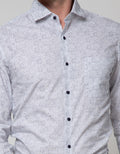 Stanley Adams Long Sleeve Shirt Print Slim