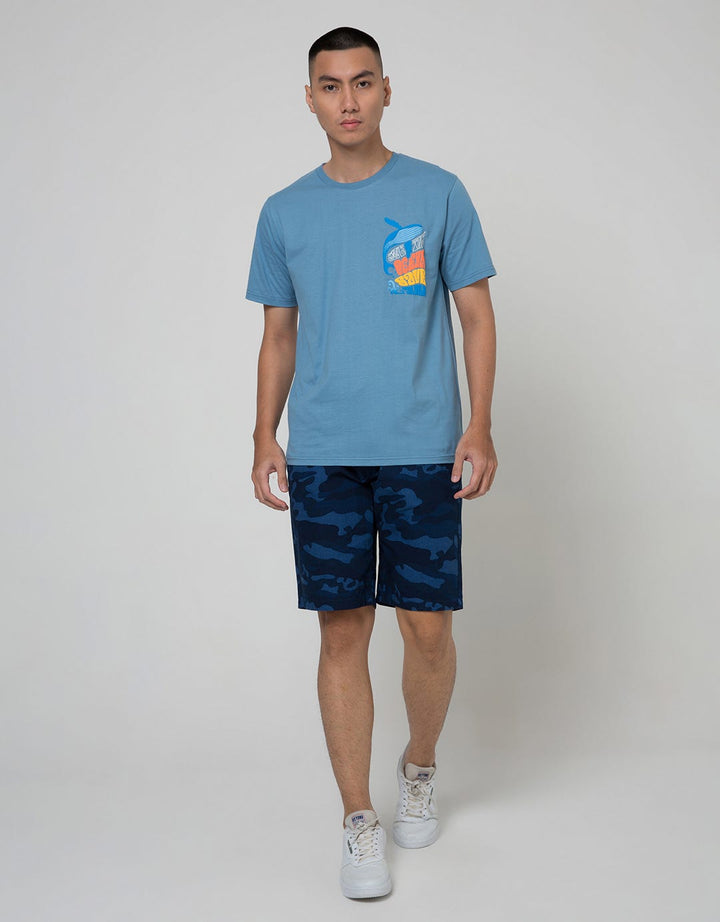 Nevada Short Pants Rib Bottom Print Tie Dye