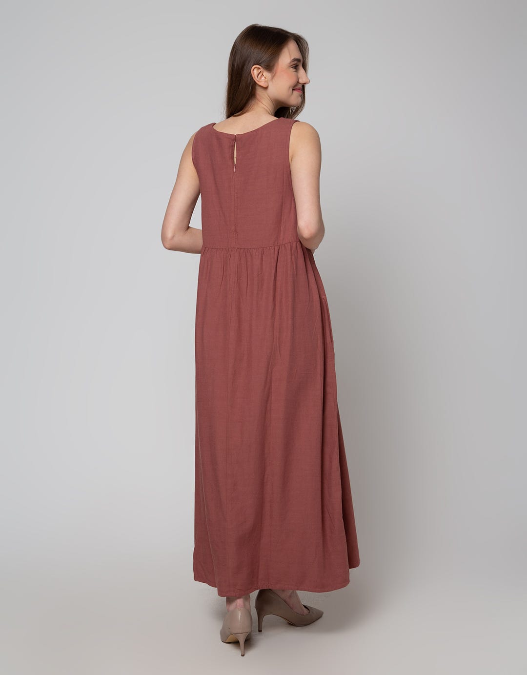 Cardinal Girl Overall Dress Button