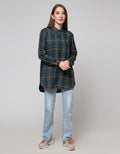 Cardinal Girl Plaid Motif Kemeja