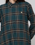 Cardinal Girl Plaid Motif Kemeja