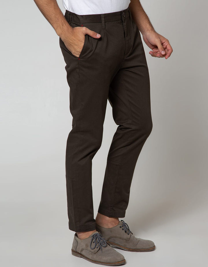 Details of Long Pants Fashion With Elastic Band On Waist 