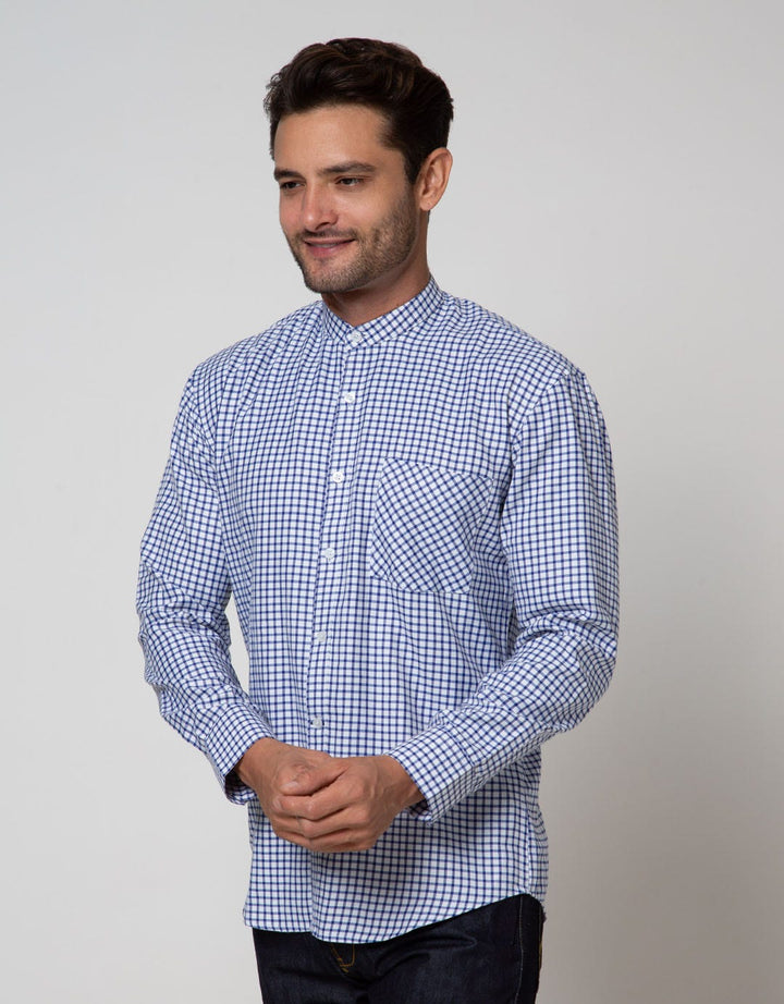 Details Long Sleeve Shirt Checks
