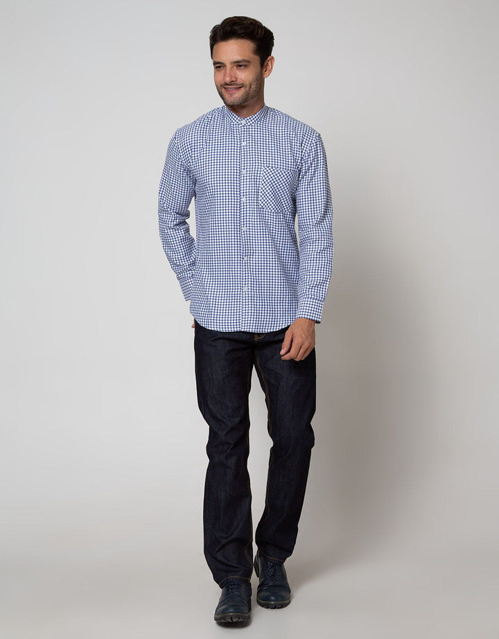Details Long Sleeve Shirt Checks