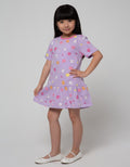 Little M Short Sleeve Midi Dress Daily 6 Cats