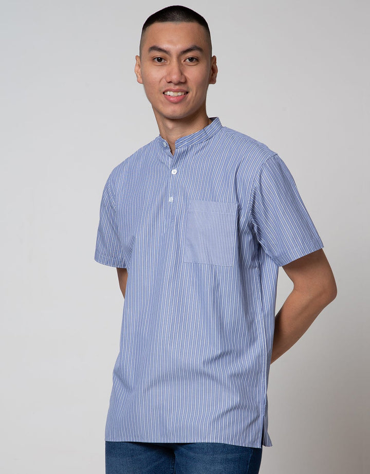 Details Short Sleeve Shirt Stripes