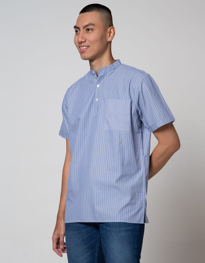 Details Short Sleeve Shirt Stripes