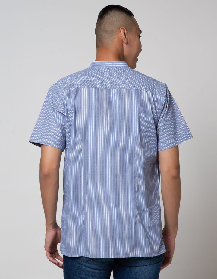Details Short Sleeve Shirt Stripes