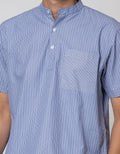 Details Short Sleeve Shirt Stripes
