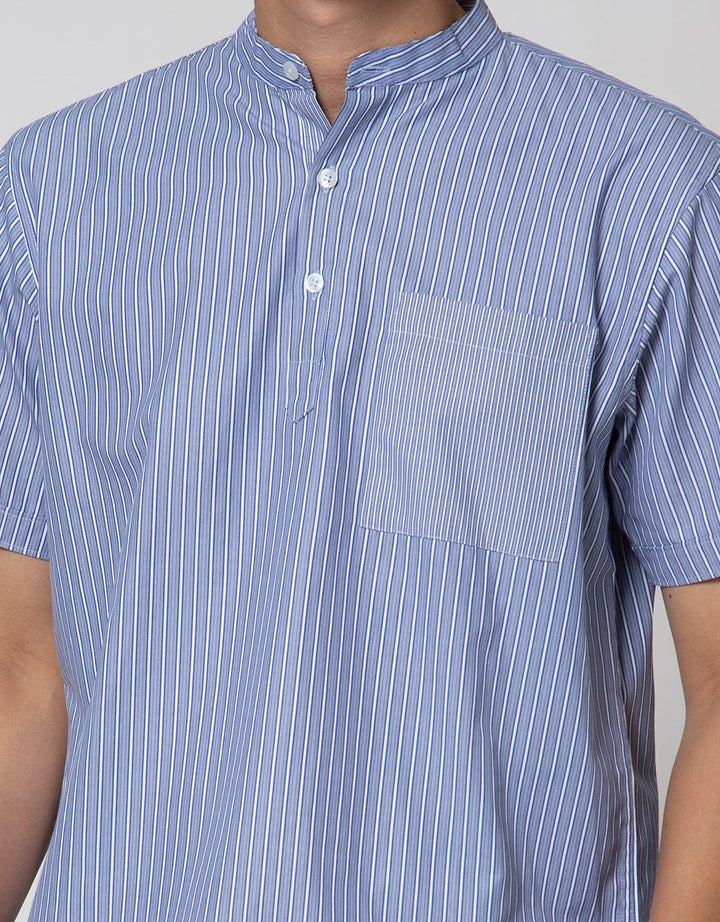 Details Short Sleeve Shirt Stripes