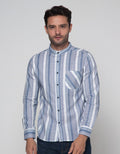 Details Long Sleeve Shirt Print Stripes