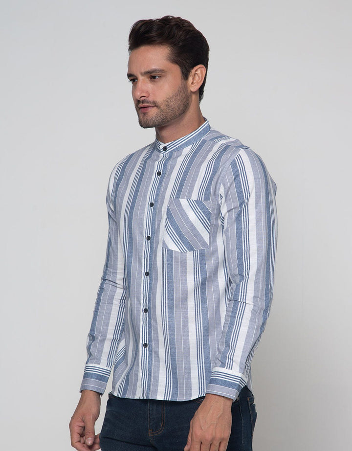 Details Long Sleeve Shirt Print Stripes
