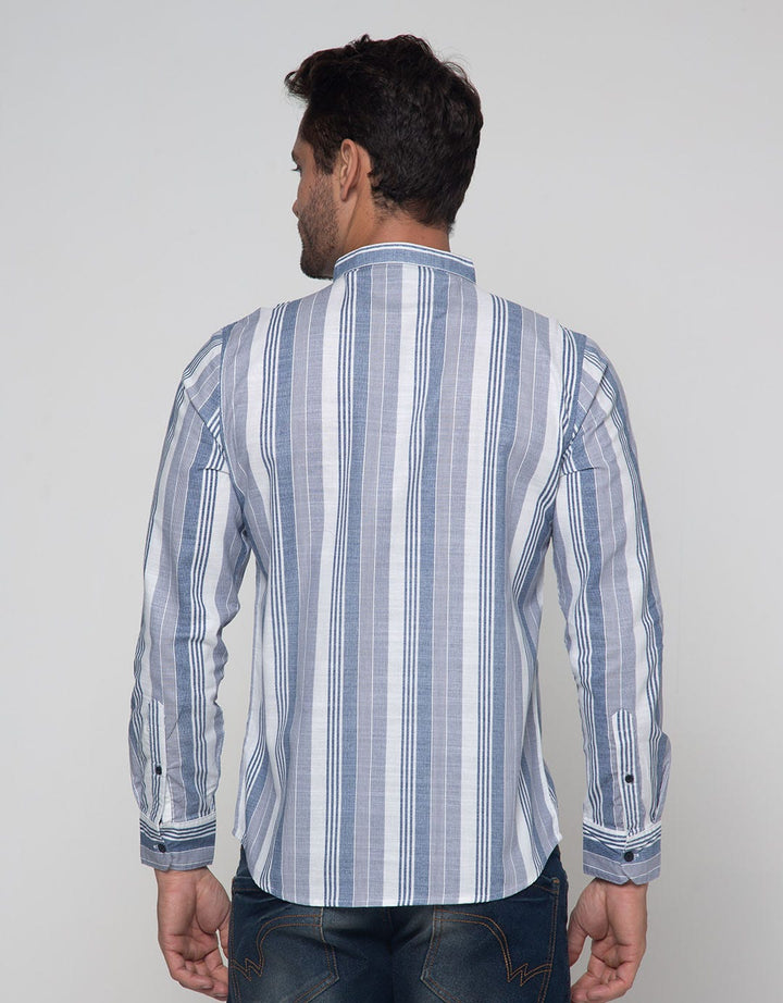 Details Long Sleeve Shirt Print Stripes
