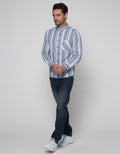Details Long Sleeve Shirt Print Stripes