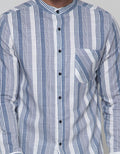Details Long Sleeve Shirt Print Stripes