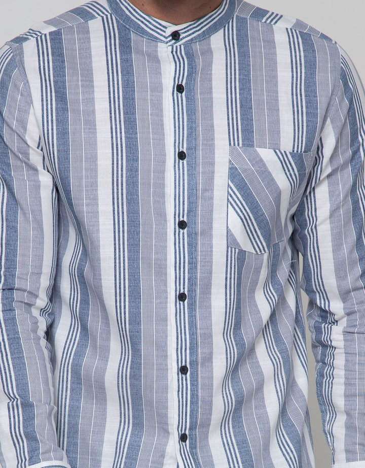 Details Long Sleeve Shirt Print Stripes