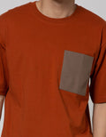 Details Short Sleeve T-Shirt Neck Solid Pocketing